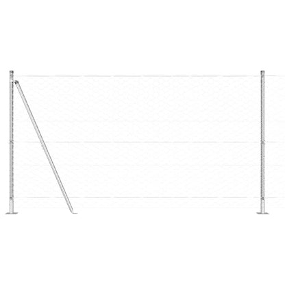 Welded Wire Fence with Concrete Base 25 x 1.2 m (W x H)