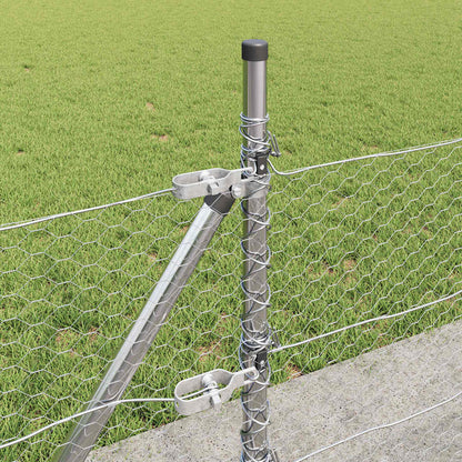 Welded Wire Fence with Concrete Base 50 x 0.5 m (W x H)