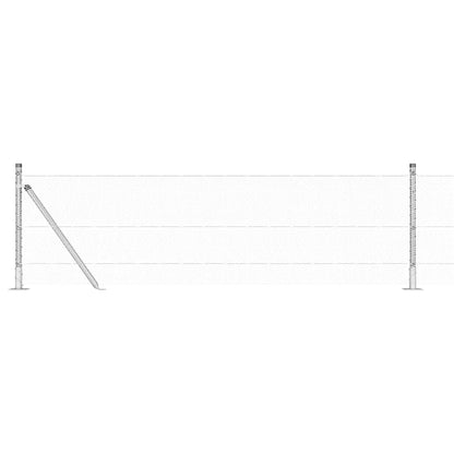 Welded Wire Fence with Concrete Base 50 x 0.6 m (W x H)
