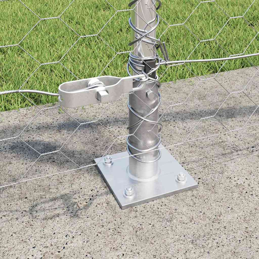Welded Wire Fence with Concrete Base 50 x 0.8 m (W x H)