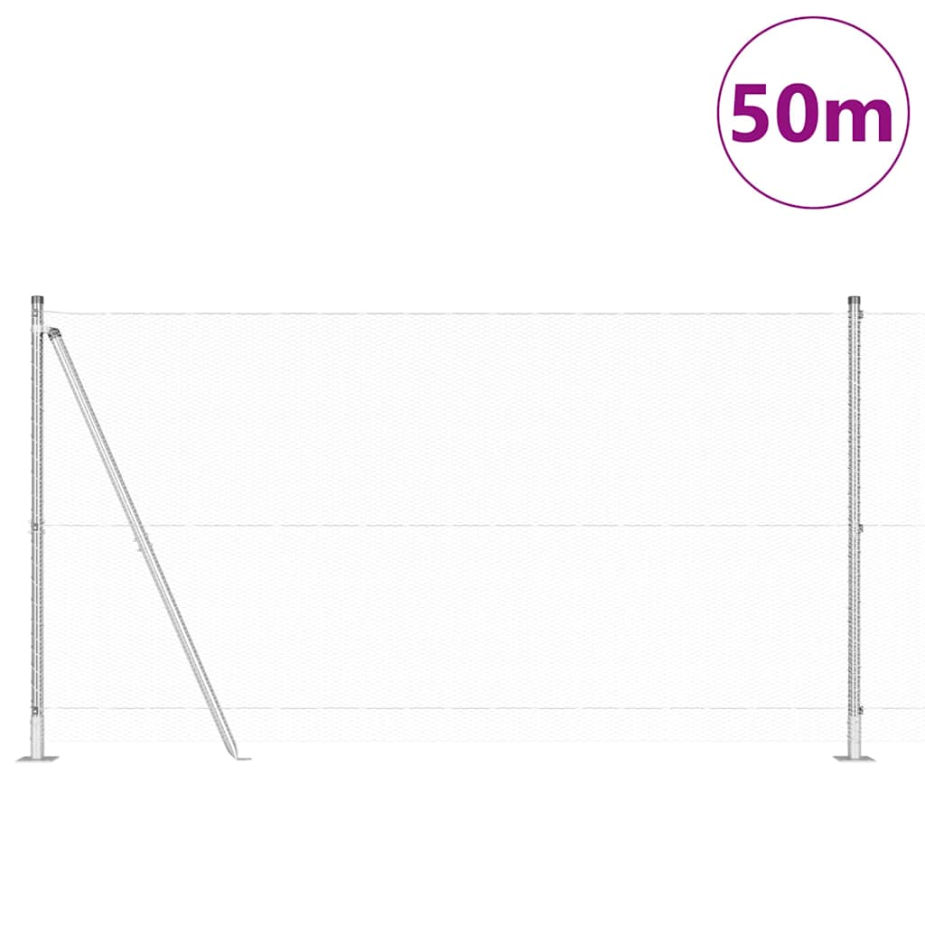 Welded Wire Fence with Concrete Base 50 x 1.2 m (W x H)