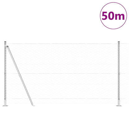 Welded Wire Fence with Concrete Base 50 x 1.2 m (W x H)