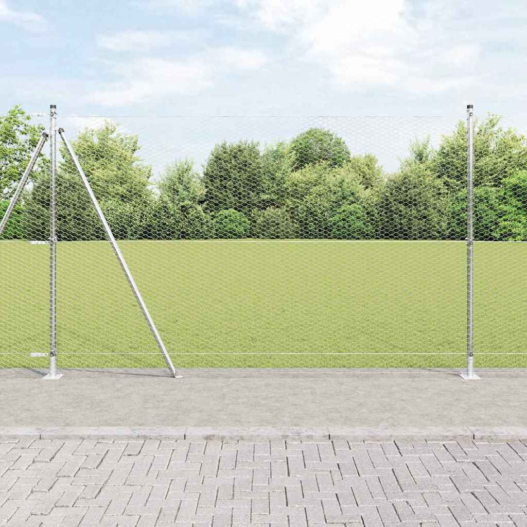 Welded Wire Fence with Concrete Base 50 x 1.4 m (W x H)