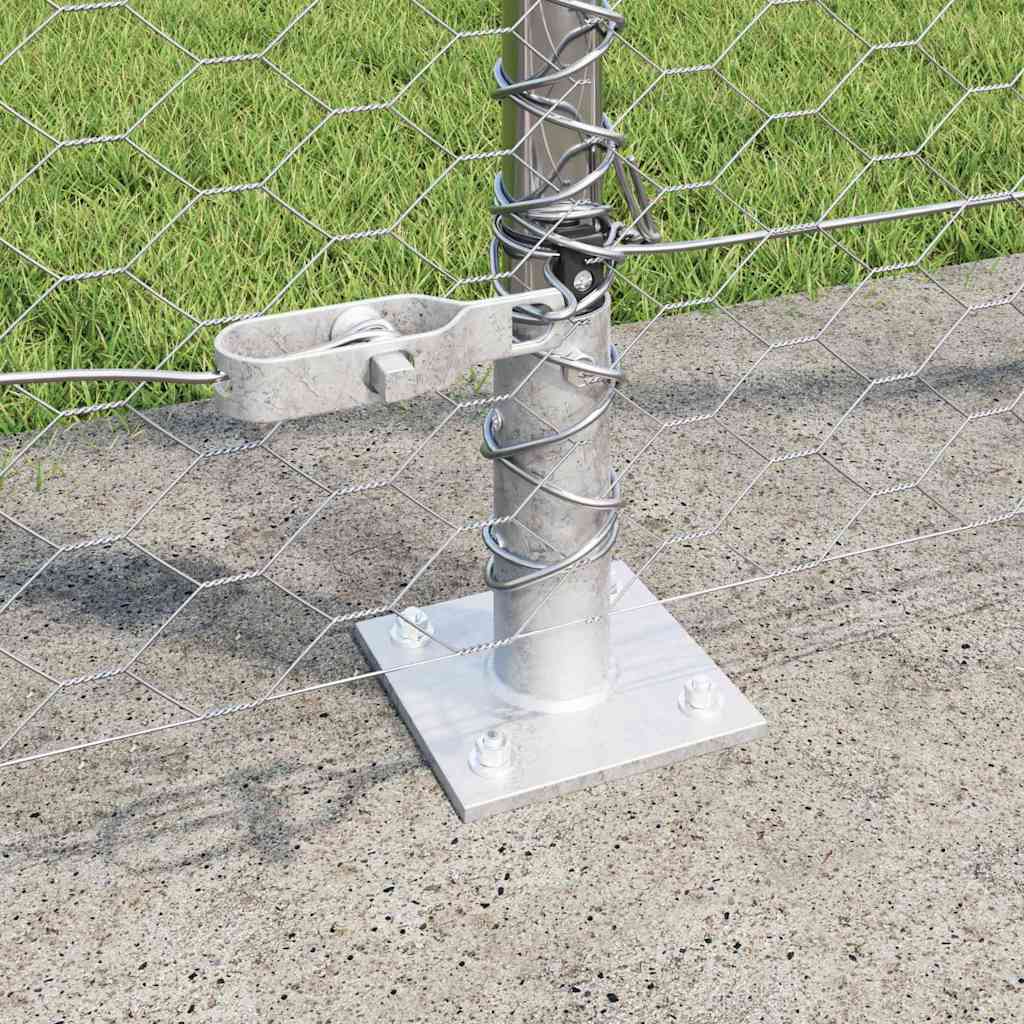 Fence Post Silver 50 x 1.6 m (36 mm mesh) Steel