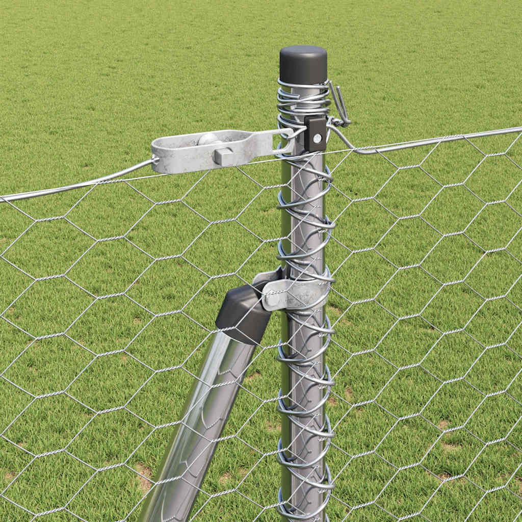 Fence Post Silver 50 x 1.6 m (36 mm mesh) Steel