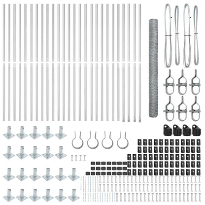 Fence Post Silver 50 x 1.6 m (36 mm mesh) Steel