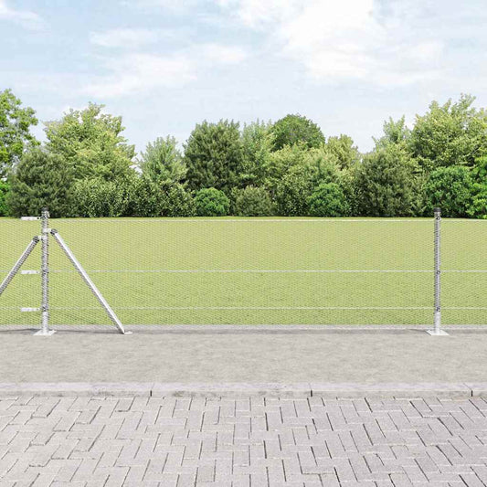 Hexagonal Fence with Concrete Base 100 x 0.6 m Galvanised Steel