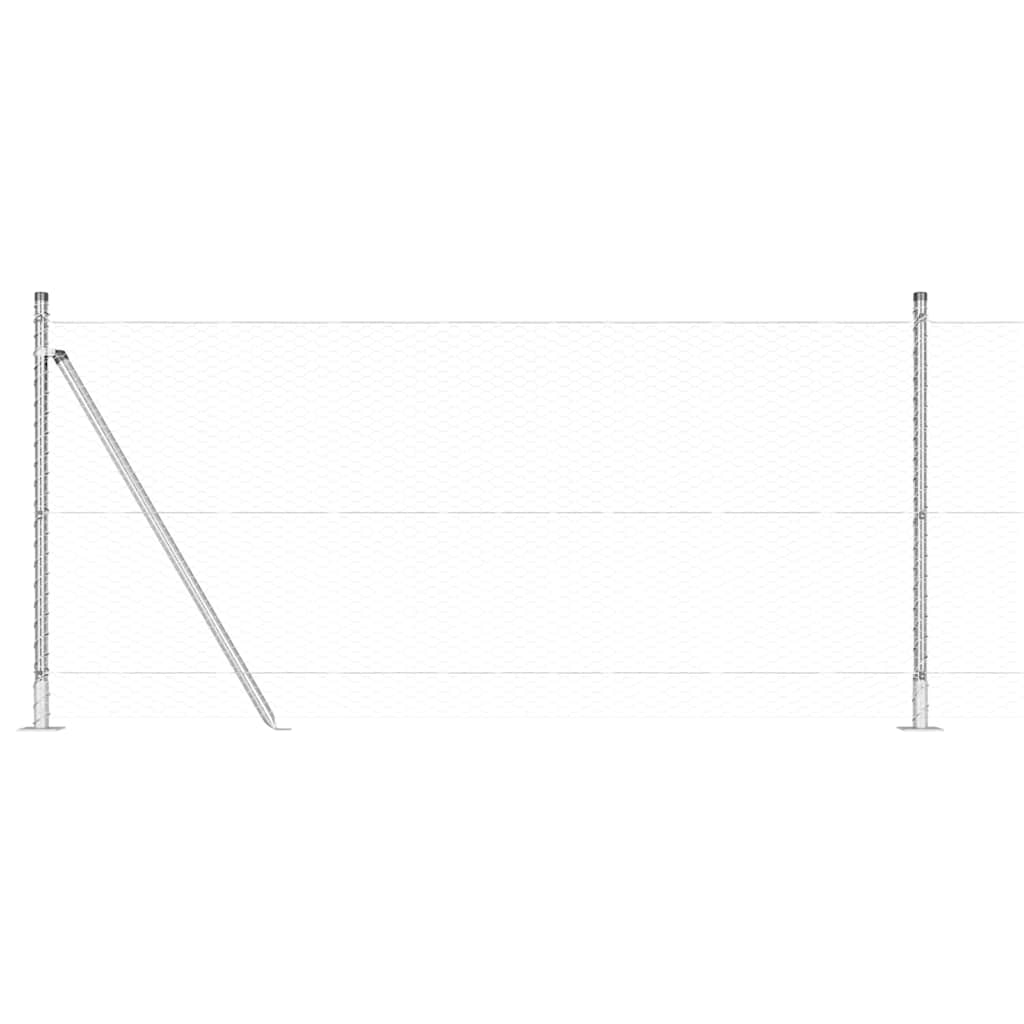 Welded Wire Fence with Concrete Base 100 x 1 m (W x H)