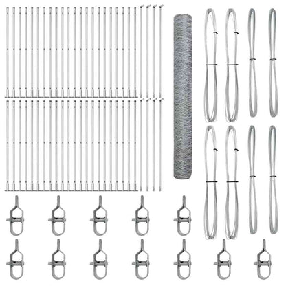Welded Wire Fence with Concrete Base 100 x 1.2 m (W x H)