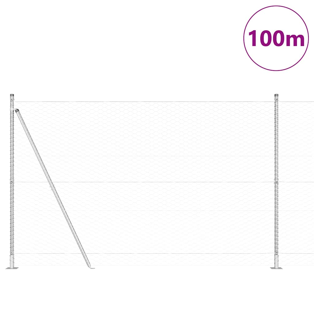 Welded Wire Fence with Concrete Base 100 x 1.4 m (W x H)