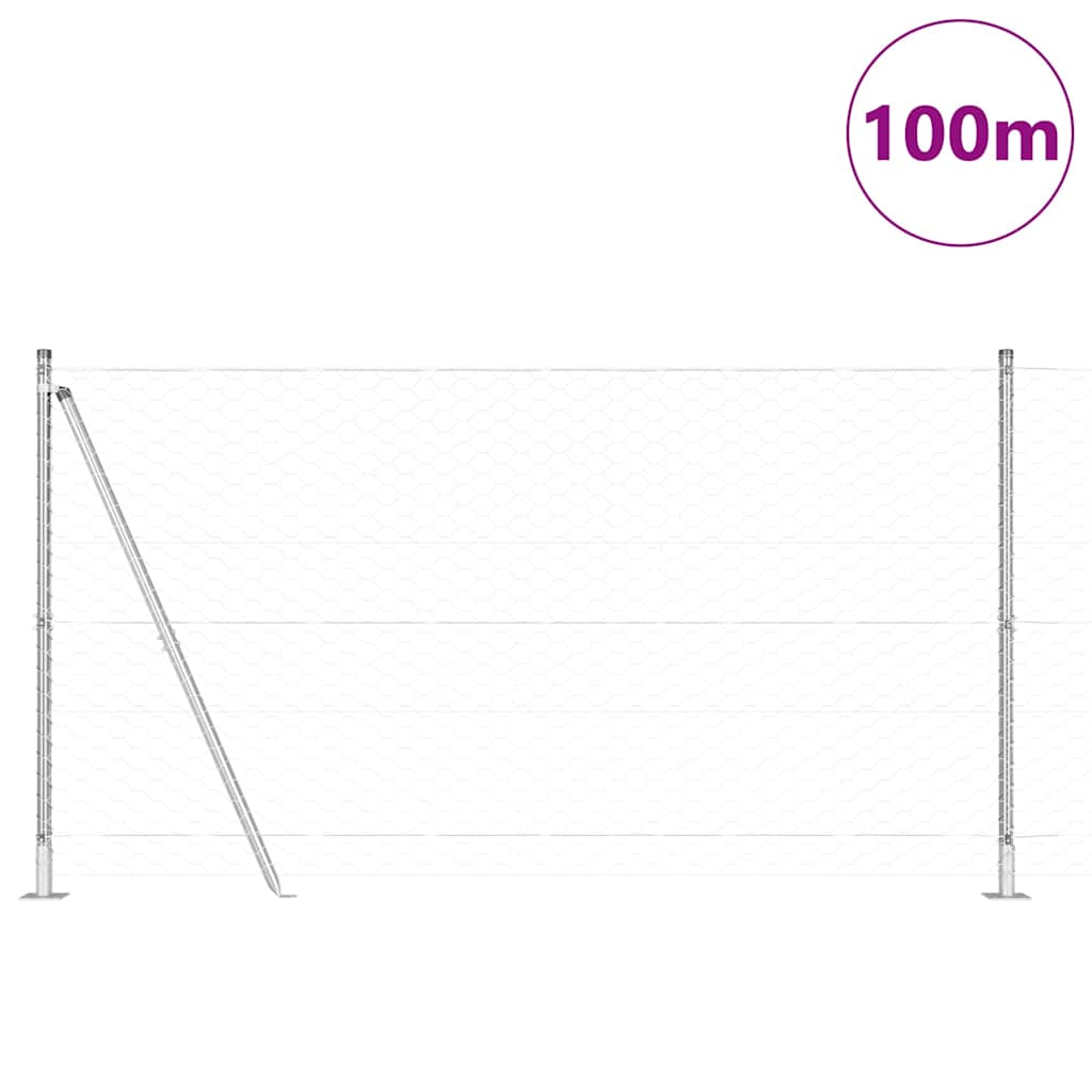 Welded Wire Fence with Concrete Base 100 x 1.6 m (W x H)