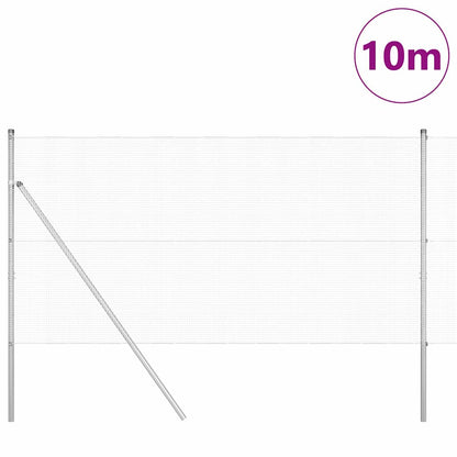 Fence Post Silver 10 x 1 m (12 x 12 mm mesh) Steel