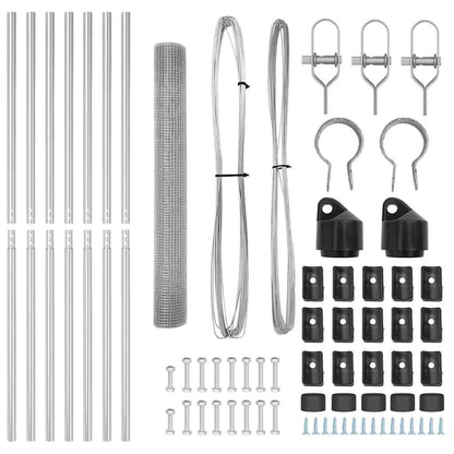Fence Post Silver 10 x 1.2 m (12 x 12 mm mesh) Steel