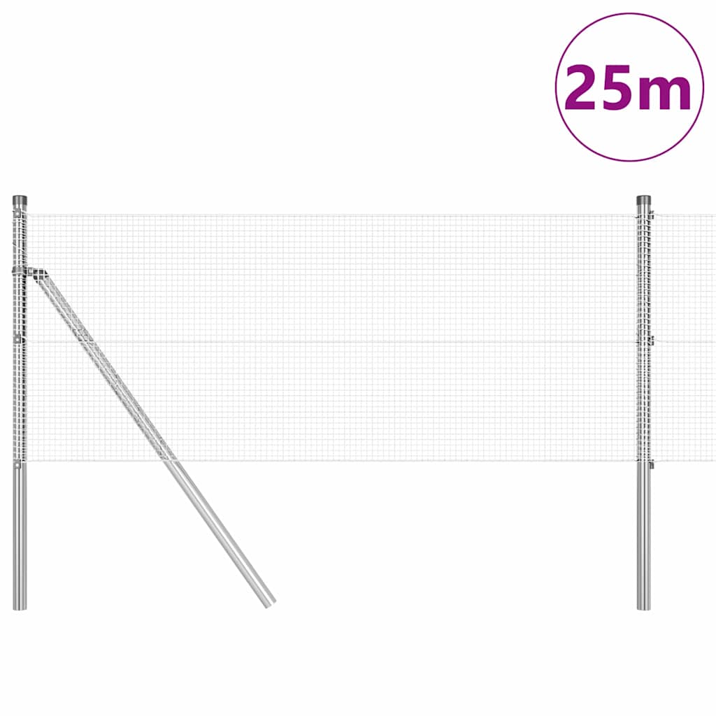 Ground Fix Welded Wire Fence 25 x 0.5 m (W x H)