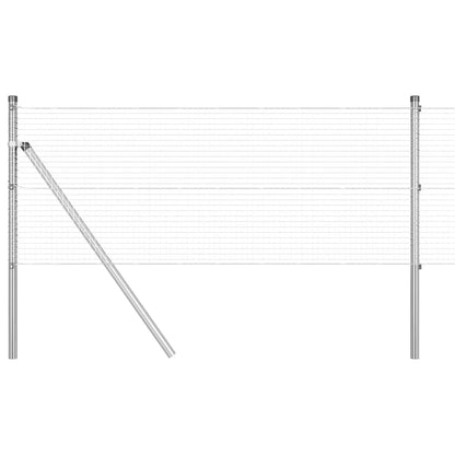 Fence Post Silver 25 x 0.6 m (19 x 19 mm mesh) Steel