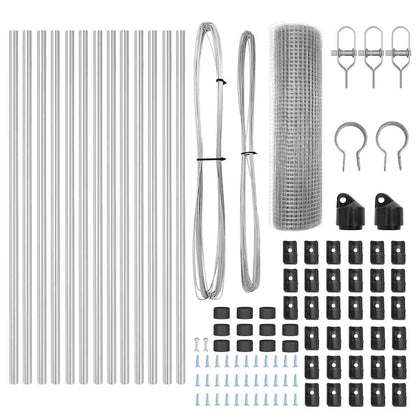 Fence Post Silver 25 x 0.6 m (19 x 19 mm mesh) Steel