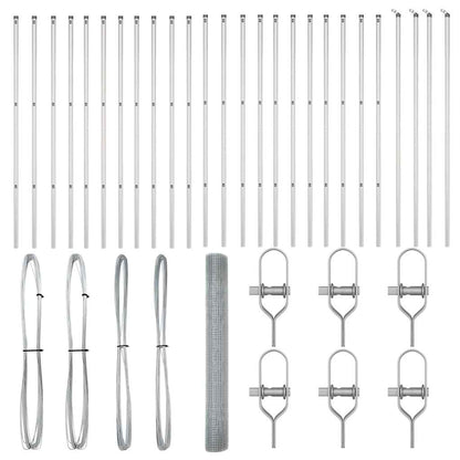 Fence Post Silver 50 x 1.2 m (19 x 19 mm mesh) Steel