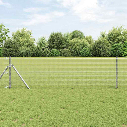 Fence Post Silver 100 x 0.4 m (25 x 25 mm mesh) Steel