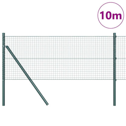 Fence Post Green 10 x 0.6 m (25 x 25 mm mesh) Steel and PVC
