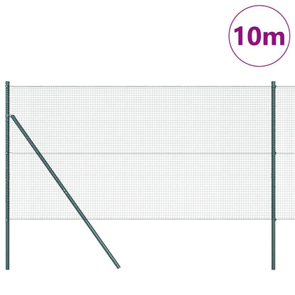 Ground Fix Welded Wire Fence 10 x 1 m (W x H) PVC-Coated Steel
