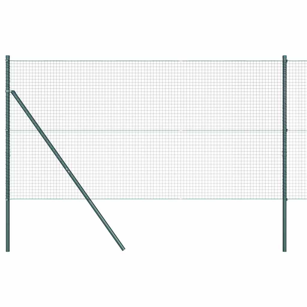 Ground Fix Welded Wire Fence 10 x 1 m (W x H) PVC-Coated Steel