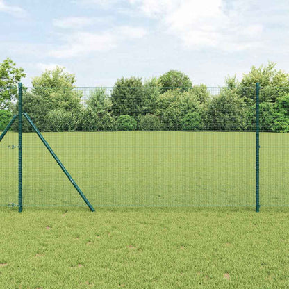 Fence Post Green 10 x 1.2 m (16 x 16 mm mesh) Steel and PVC