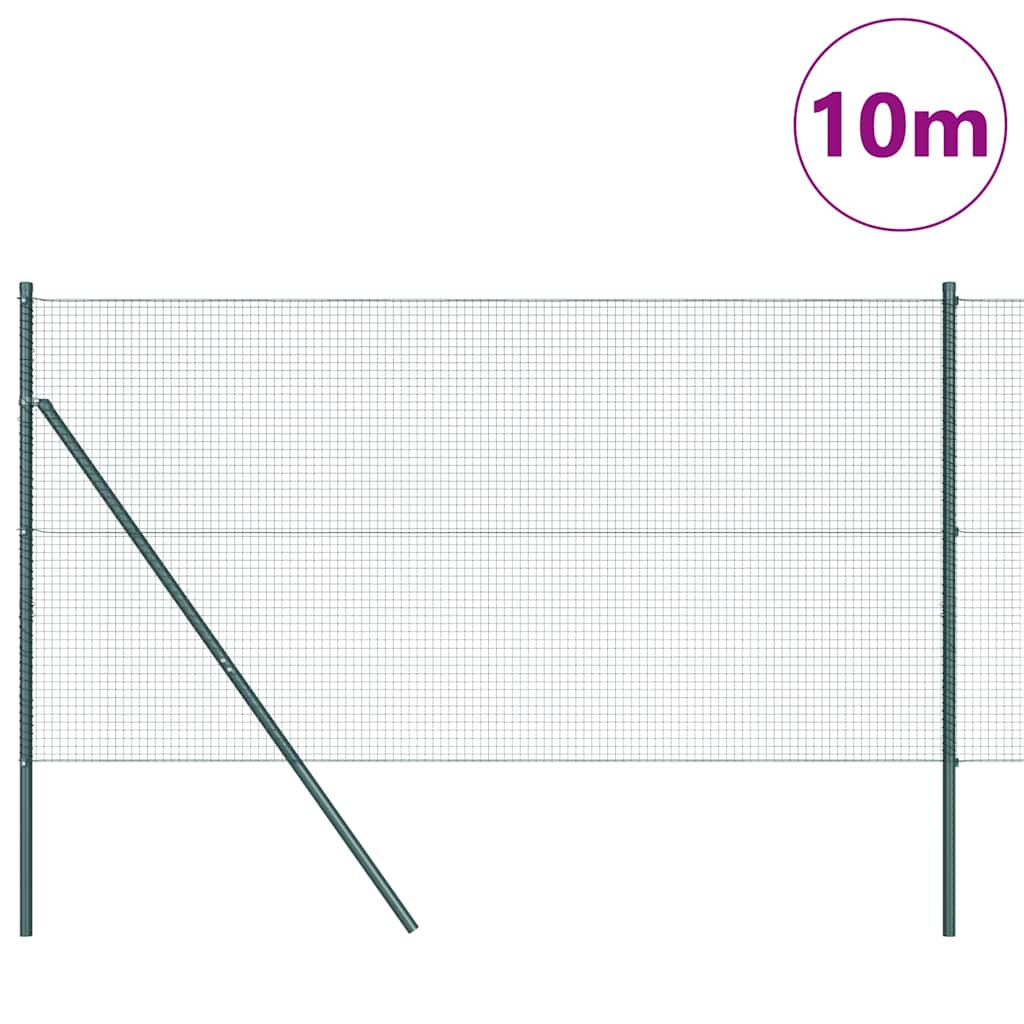 Fence Post Green 10 x 1.2 m (19 x 19 mm mesh) Steel and PVC