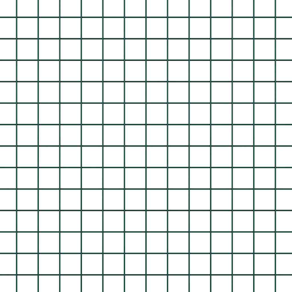 Fence Post Green 25 x 1.2 m (19 x 19 mm mesh) Steel and PVC