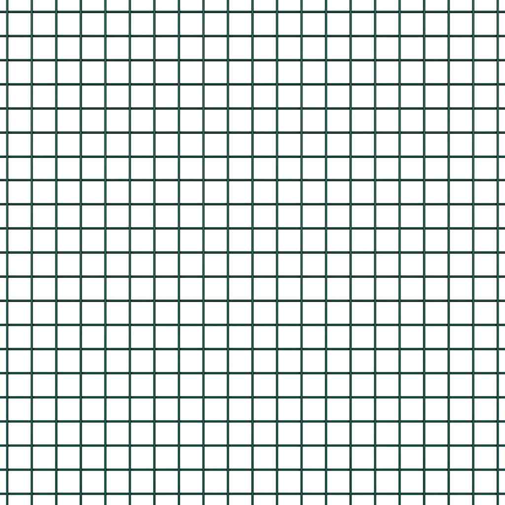 Fence Post Green 100 x 0.8 m (12 x 12 mm mesh) Steel and PVC