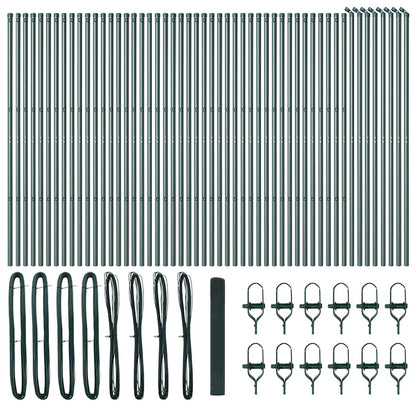 Ground Fix Welded Wire Fence 100 x 1 m (W x H) PVC-Coated Steel