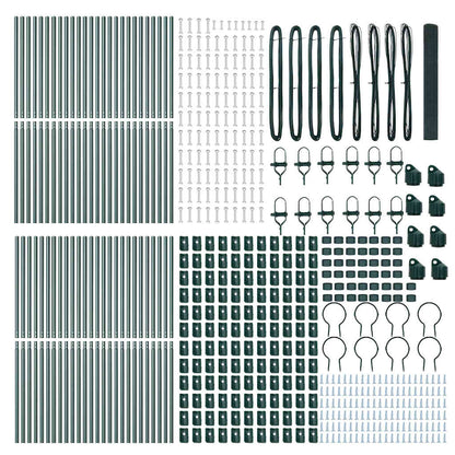 Ground Fix Welded Wire Fence 100 x 1 m (W x H) PVC-Coated Steel