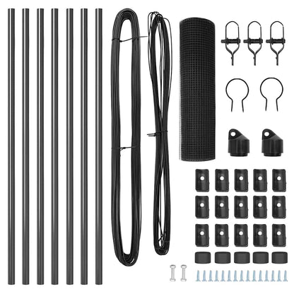 Fence Post Grey 10 x 0.5 m (25 x 25 mm mesh) Steel