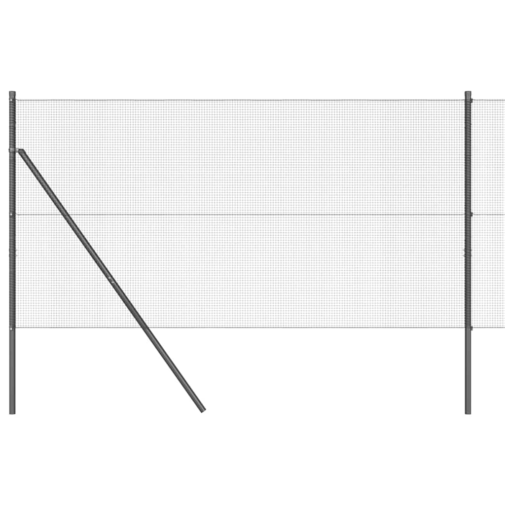 Ground Fix Welded Wire Fence 10 x 1 m (W x H) PVC-Coated Steel