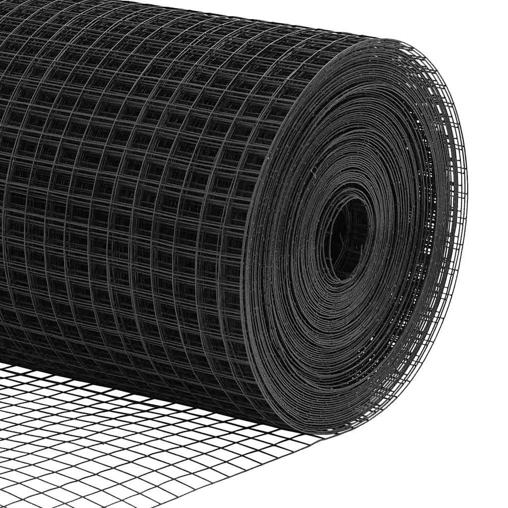Fence Post Grey 50 x 1.4 m (12 x 12 mm mesh) Steel and PVC