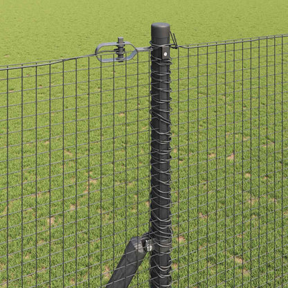 Fence Post Grey 50 x 1.4 m (19 x 19 mm mesh) Steel and PVC