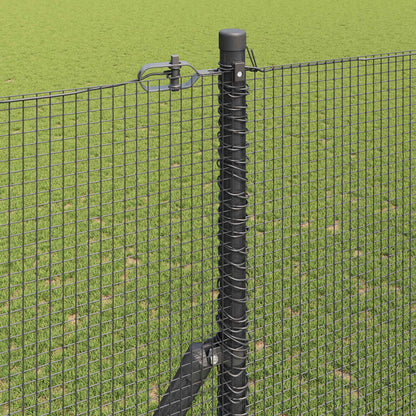 Fence Post Grey 50 x 1.5 m (12 x 12 mm mesh) Steel and PVC