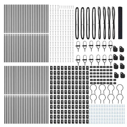 Ground Fix Welded Wire Fence 100 x 1 m (W x H) PVC-Coated Steel