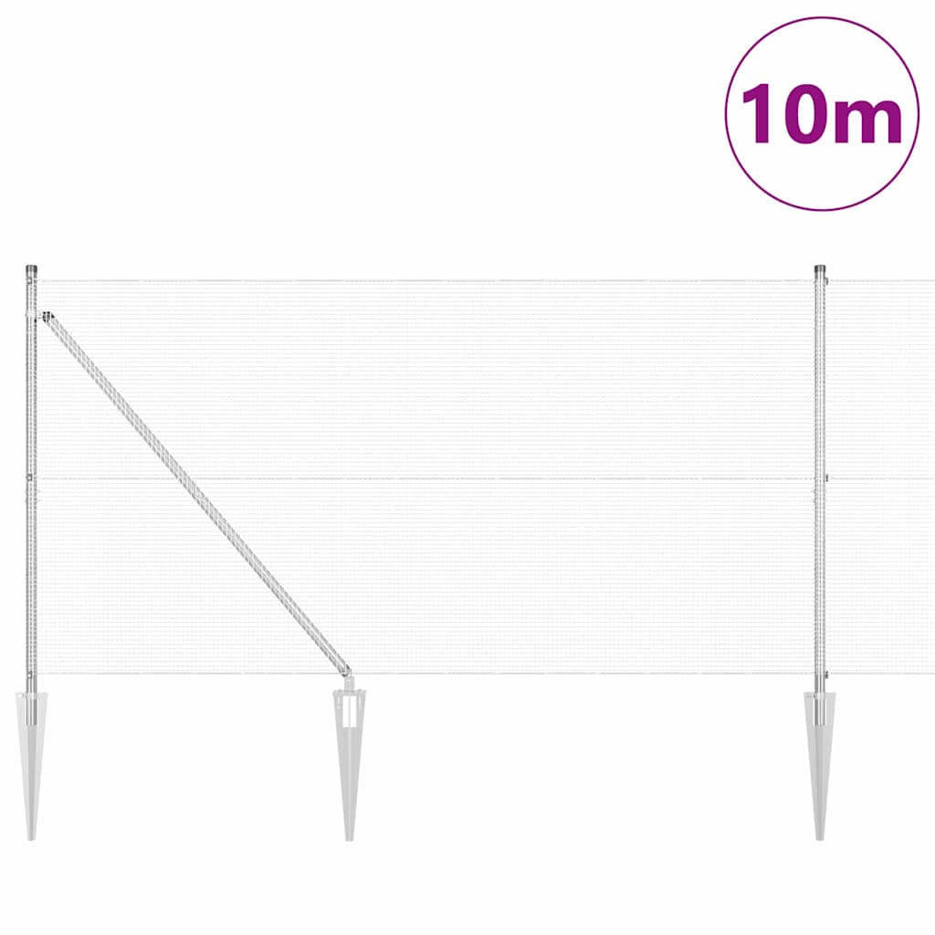 Welded Wire Fence with Spikes 10 x 1.2 m (W x H)