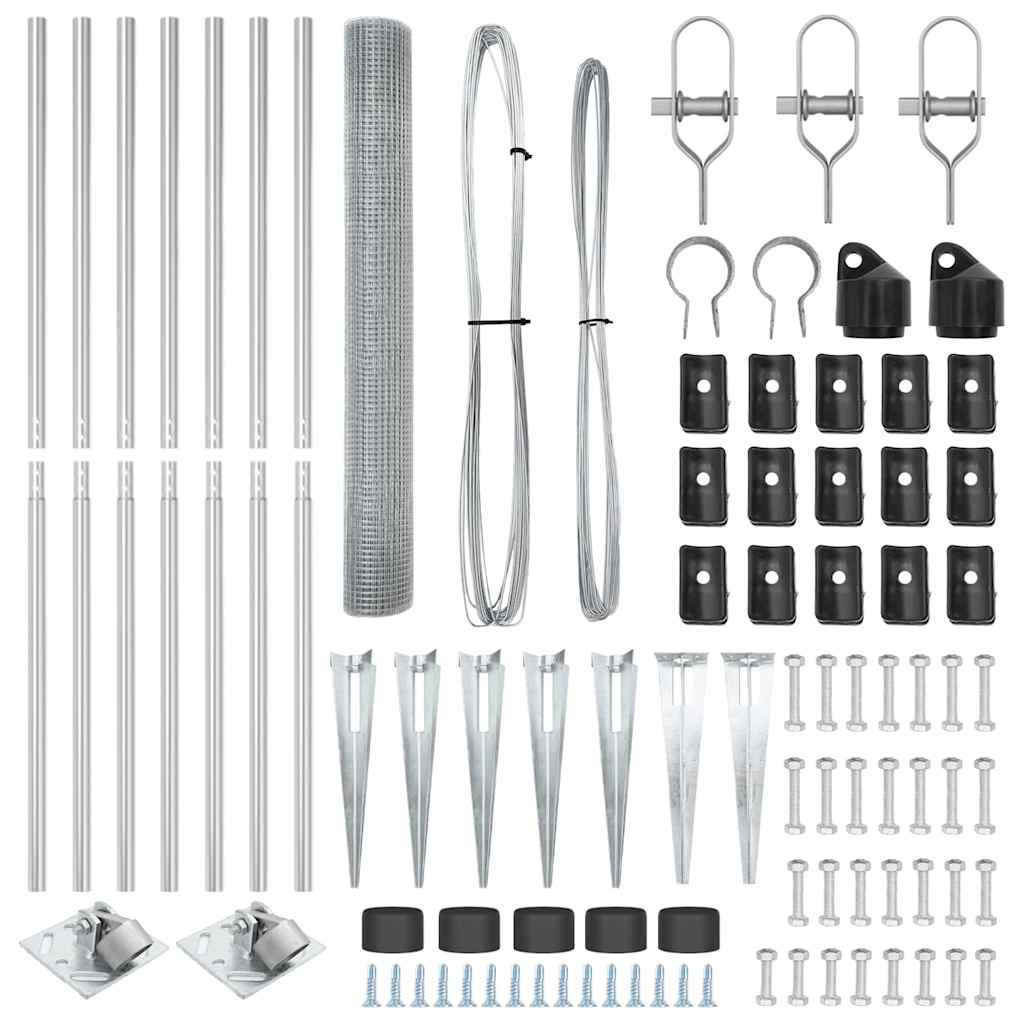 Fence Post Silver 10 x 1.4 m (19 x 19 mm mesh) Steel