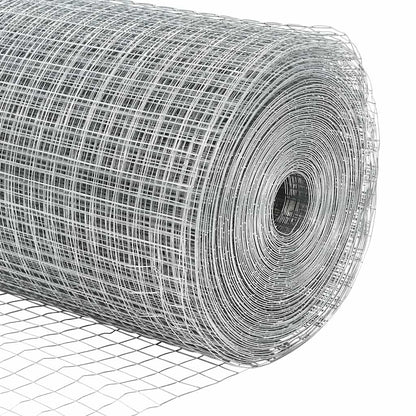 Welded Wire Fence with Spikes Steel Silver Mesh