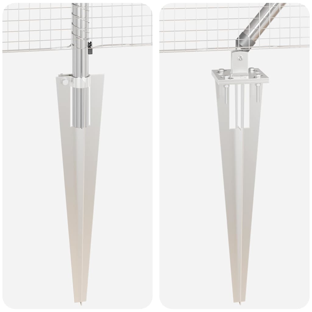 Fence Post Silver 25 x 1.4 m (19 x 19 mm mesh) Steel