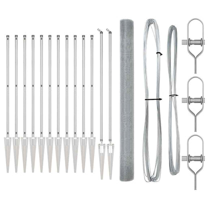 Fence Post Silver 25 x 1.6 m (25 x 25 mm mesh) Steel