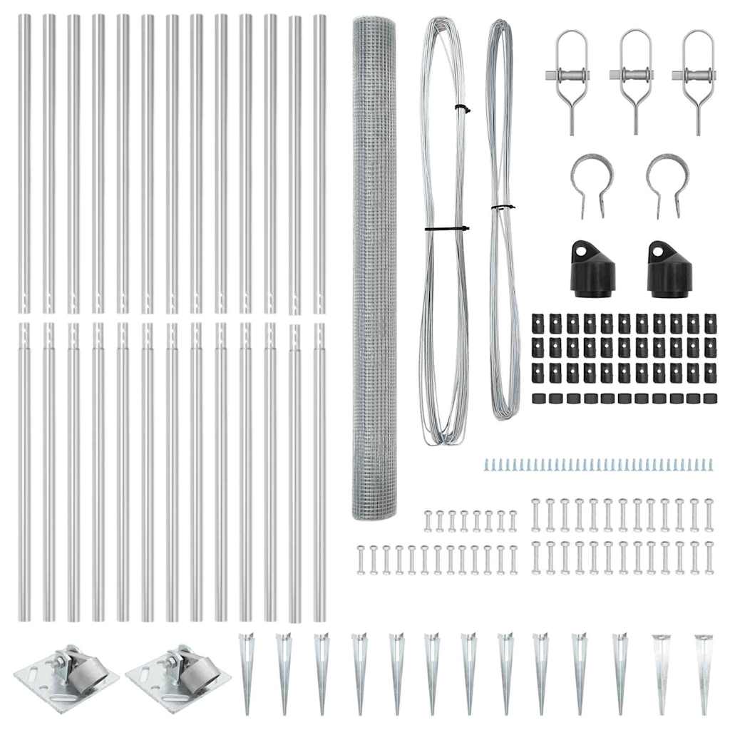 Fence Post Silver 25 x 1.6 m (25 x 25 mm mesh) Steel