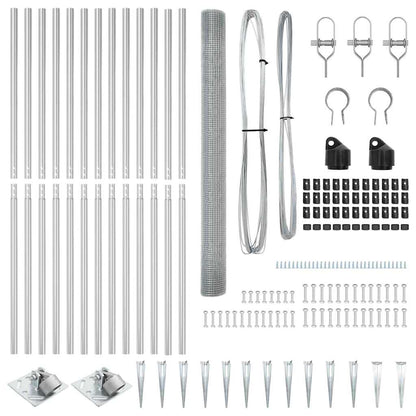 Fence Post Silver 25 x 1.6 m (25 x 25 mm mesh) Steel