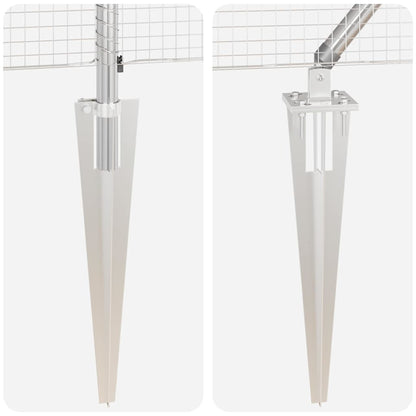 Fence Post Silver 50 x 1 m (19 x 19 mm mesh) Steel