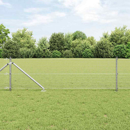 Fence Post Silver 100 x 0.4 m (25 x 25 mm mesh) Steel