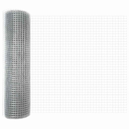 Welded Wire Fence with Spikes Steel Silver Mesh