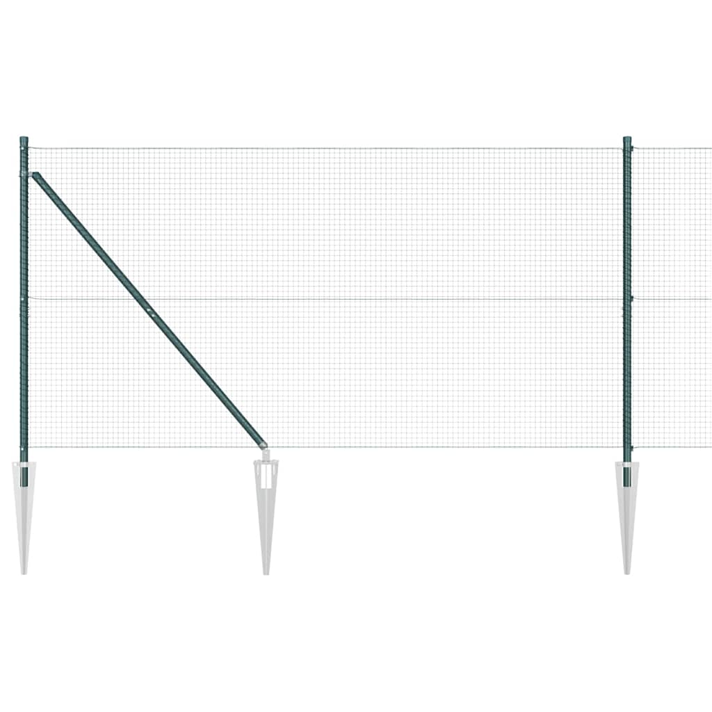 Fence Post Green 10 x 1.2 m (19 x 19 mm mesh) Steel and PVC