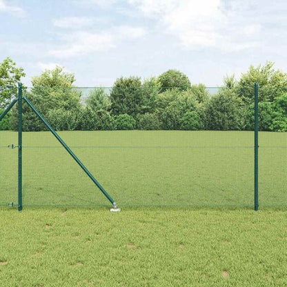 Fence Post Green 100 x 1 m (12 x 12 mm mesh) Steel and PVC