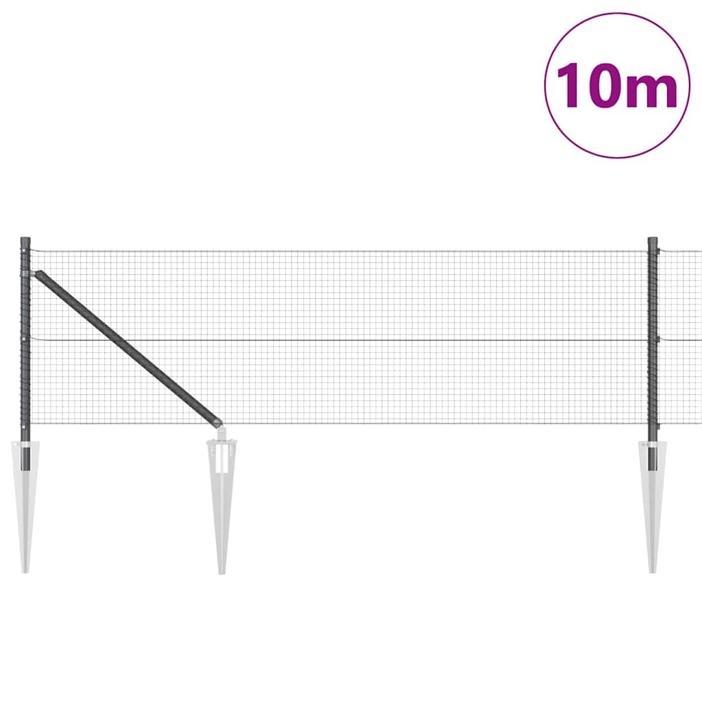 Welded Wire Fence with Spikes 10 x 0.5 m (W x H)
